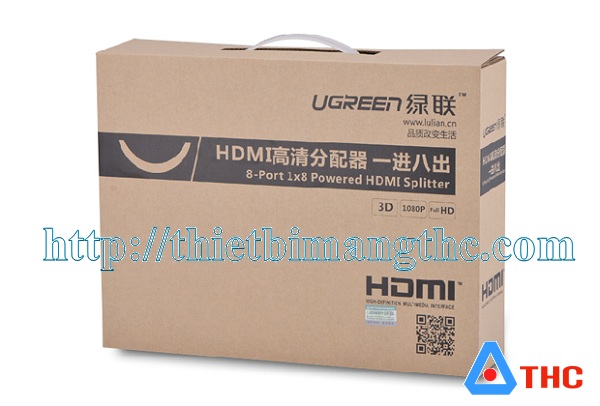 Bộ chia HDMI 8 cổng Ugreen Chính Hãng